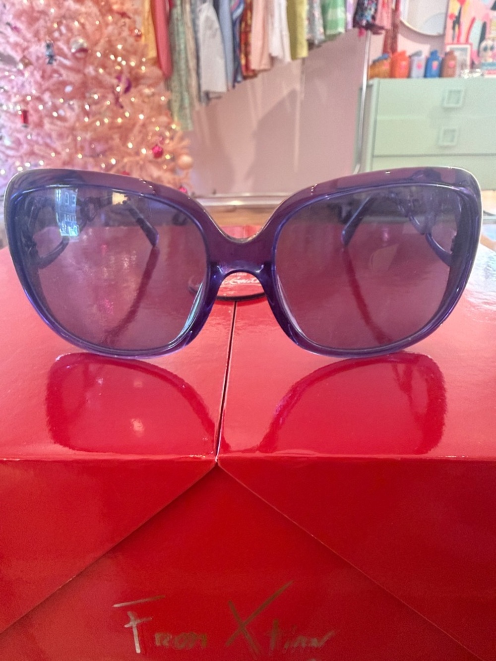Pucci Women’s Purple Fashion Sunglasses Designer Style made in Italy great cond - Picture 5 of 15